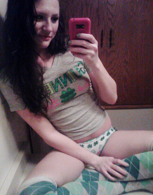 18 year old Alexis Crystal on knees for submissive cock serving action